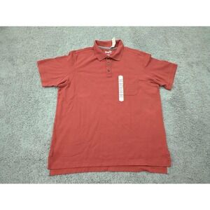 Duluth Trading Co Polo Shirt Mens Large Relaxed Fit Pocket Short Sleeve Casual